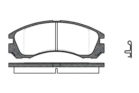 Комплект гальмівних колодок, дискове гальмо CITROËN C-CROSSER, MITSUBISHI PAJERO, REMSA (035422) Комплект гальмівних колодок, дискове гальмо CITROËN C-CROSSER, MITSUBISHI PAJERO, REMSA (035422)