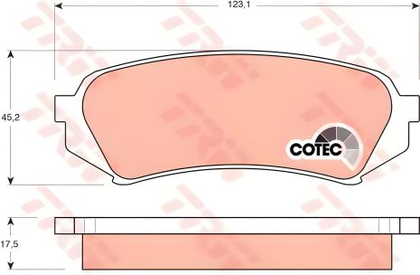 Гальмівні Колодки LEXUS LX/TOYOTA LAND CRUISER TRW