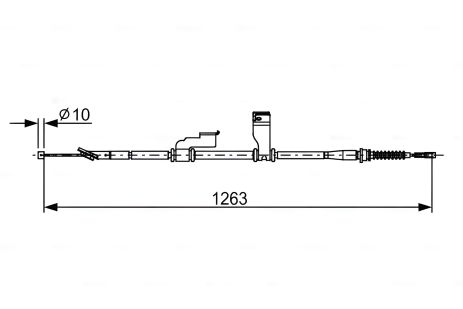Ручного тормоза трос HYUNDAI i10, BOSCH (1987482617) Ручного тормоза трос HYUNDAI i10, BOSCH (1987482617)
