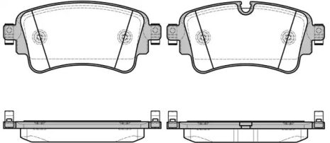 Набір гальмівних колодок, Audi A5, Woking (P1769308) Дискне гальмо