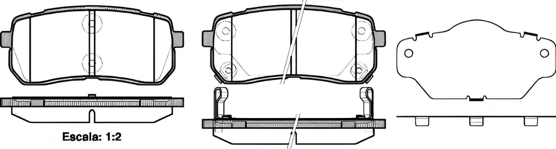 Комплект гальмівних колодок, дискове гальмо HAVAL H8, PEUGEOT 508, REMSA (128802) Комплект гальмівних колодок, дискове гальмо HAVAL H8, PEUGEOT 508, REMSA (128802)