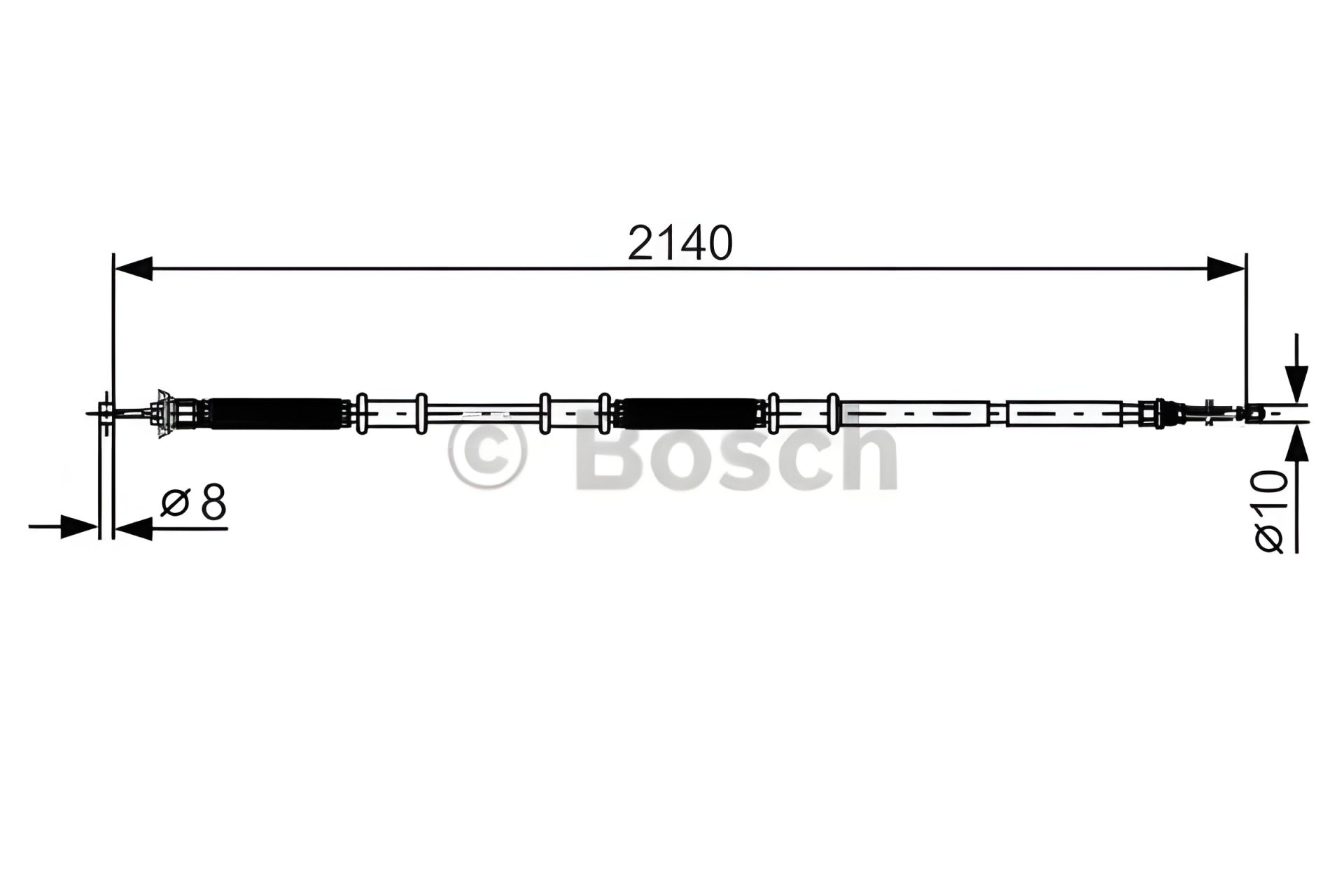 Трос ручного тормоза для FIAT DOBLO, BOSCH (1987482287) Трос ручного тормоза для FIAT DOBLO, BOSCH (1987482287)