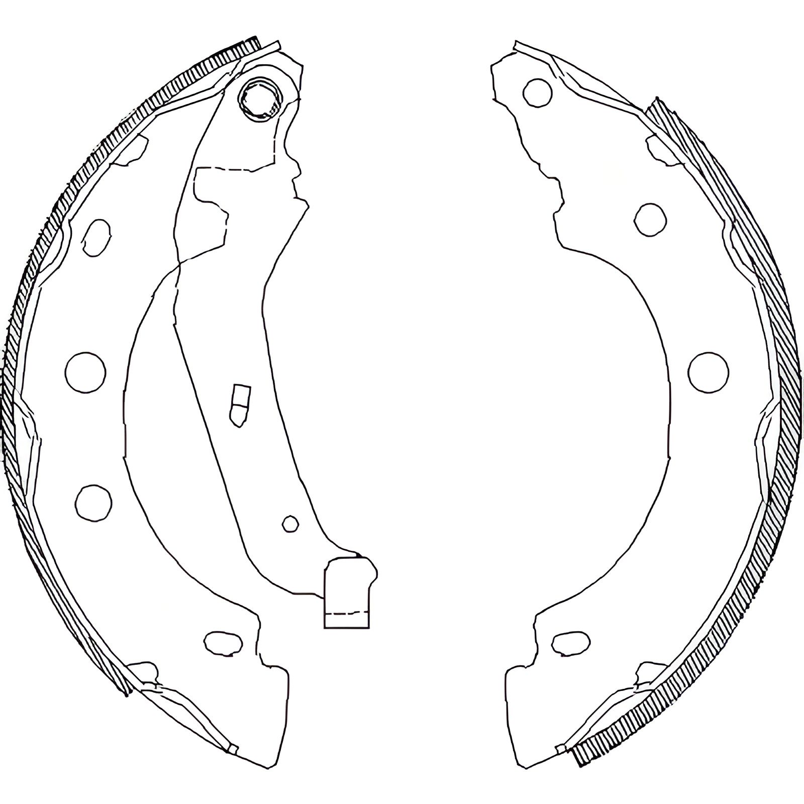 Гальмівних колодок комплект KUBISTAR NISSAN, KANGOO RENAULT, REMSA (404300) Гальмівних колодок комплект KUBISTAR NISSAN, KANGOO RENAULT, REMSA (404300)