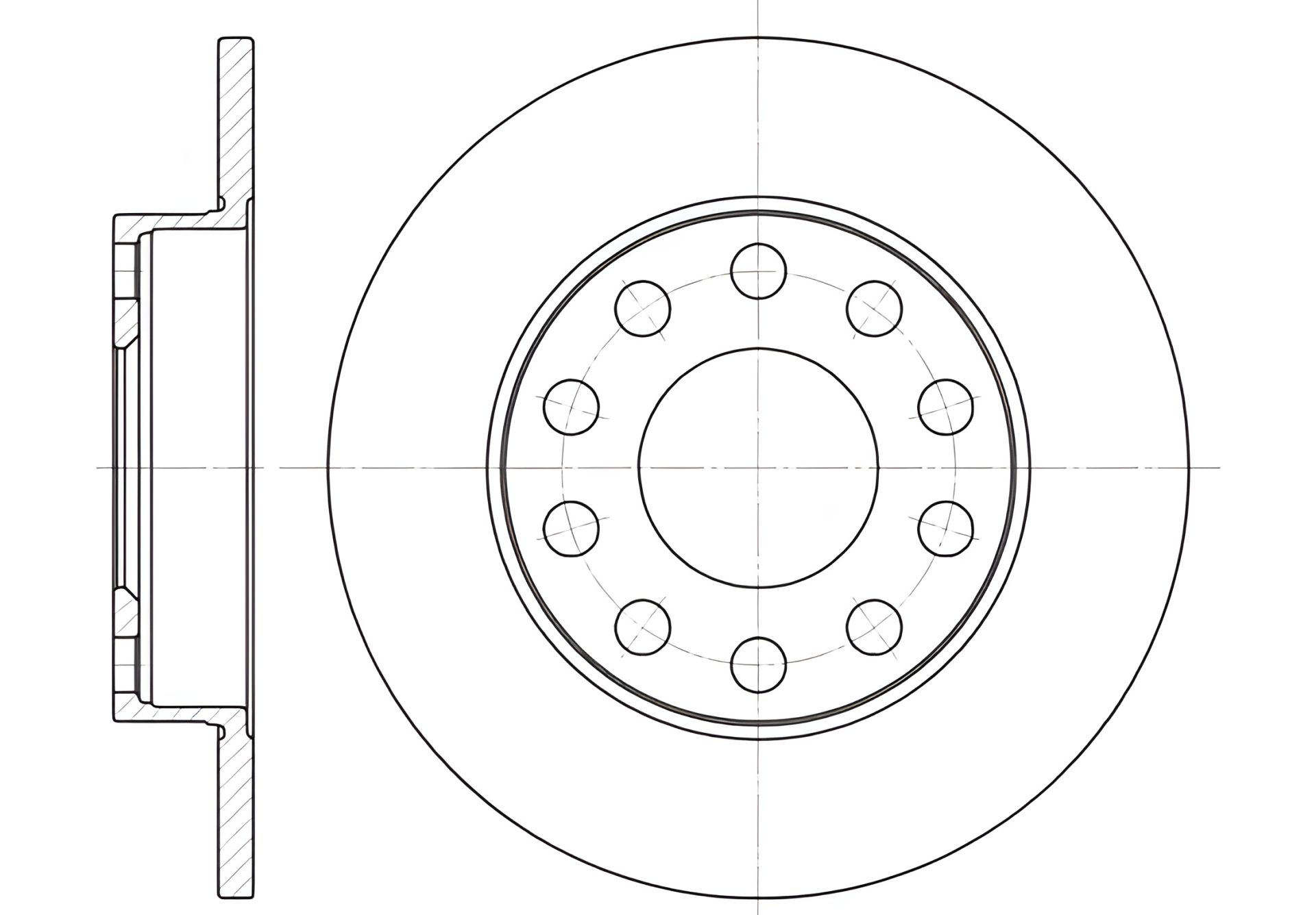 Диск тормозной для VW PASSAT, AUDI A4 от REMSA (675300) Диск тормозной для VW PASSAT, AUDI A4 от REMSA (675300)