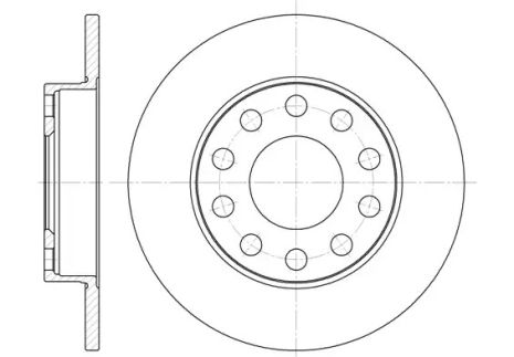 Диск тормозной VW PASSAT, AUDI A4, REMSA (675300)