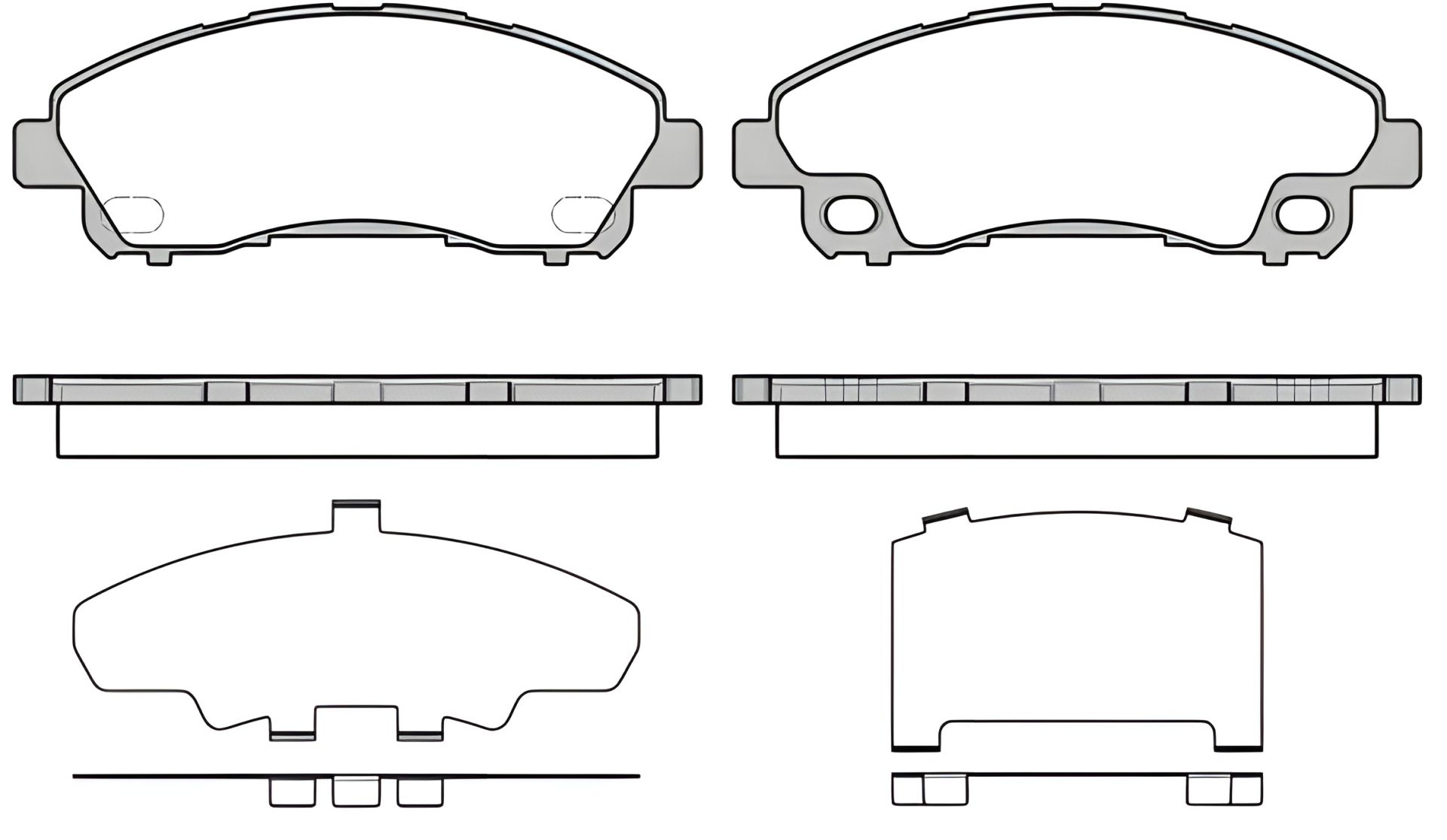 Комплект тормозных колодок для дискового тормоза REMSA (164500) Комплект тормозных колодок для дискового тормоза REMSA (164500)