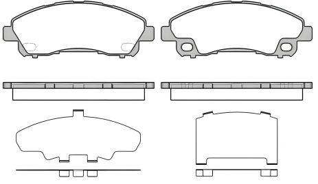 Колодки гальмівні REMSA комплект
