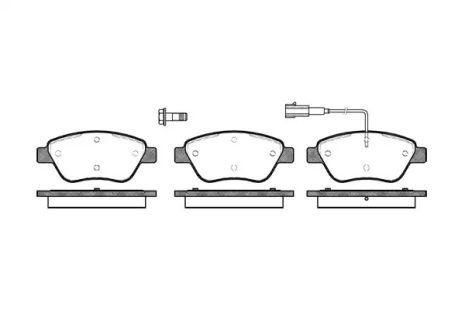 Колодки гальмівні nemo/stilo/stilo/stilo/ibiza/octavia/golf/tt 10-25 04- , WOKING (P958301)