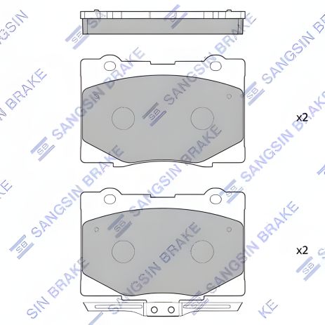 Гальмівні колодки для HONDA LEGEND, HI-Q (SP4141)
