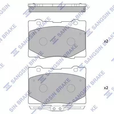 Комплект тормозных колодок, дисковый тормоз HONDA LEGEND, HI-Q (SP4141)