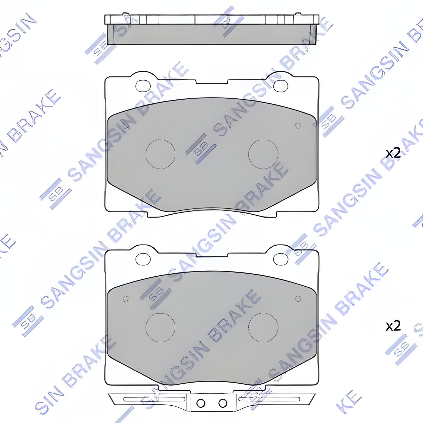 Комплект дисковых тормозных колодок для HONDA LEGEND, HI-Q (SP4141) Комплект дисковых тормозных колодок для HONDA LEGEND, HI-Q (SP4141)