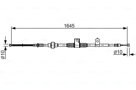 Трос ручного тормоза MITSUBISHI ASX, BOSCH (1987482517) Трос ручного тормоза MITSUBISHI ASX, BOSCH (1987482517)