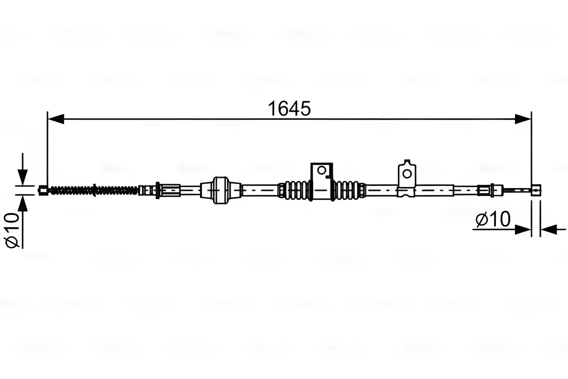 Трос ручного гальма MITSUBISHI ASX, BOSCH (1987482517) Трос ручного гальма MITSUBISHI ASX, BOSCH (1987482517)