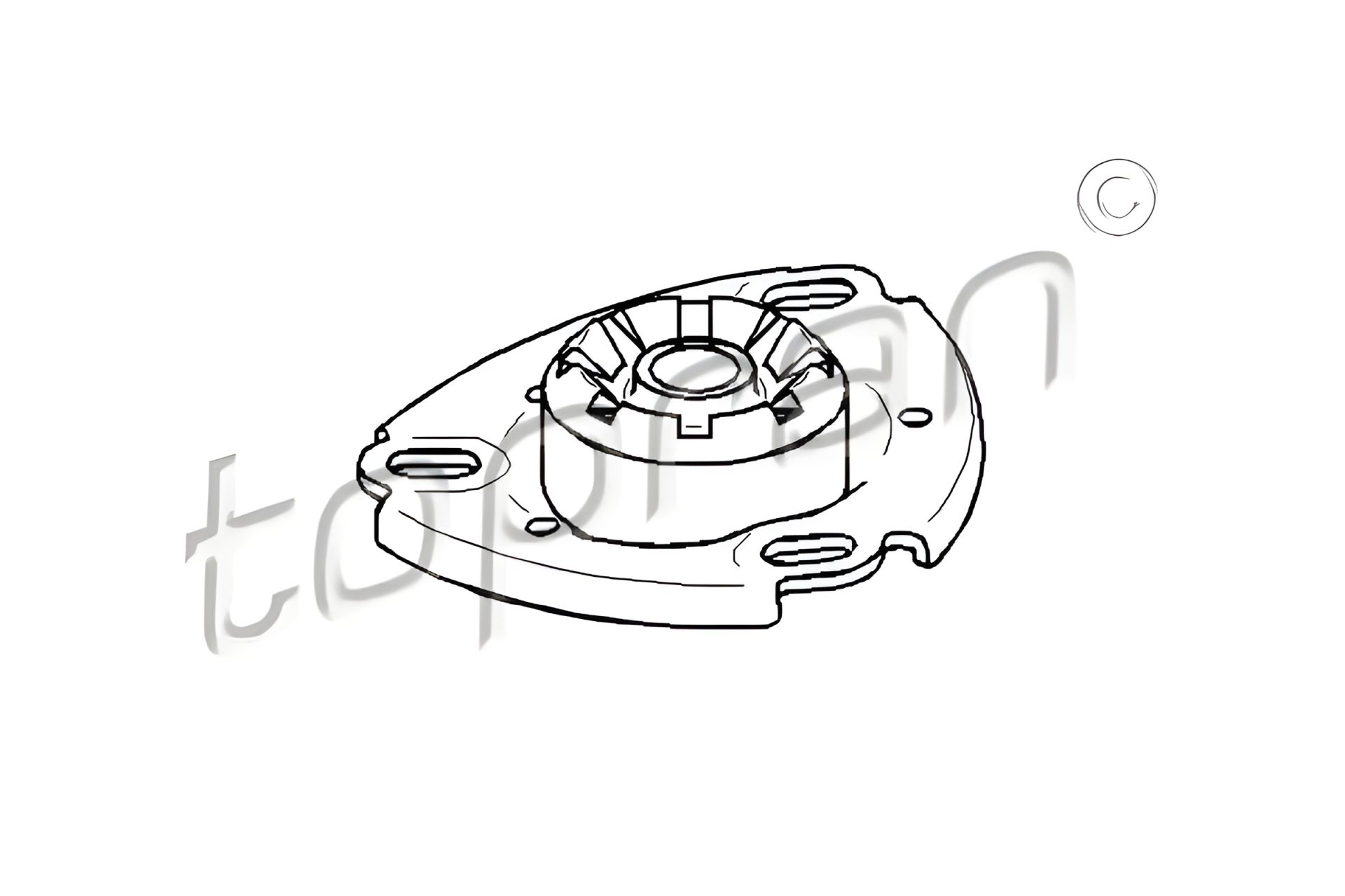 Амортизационная опора стойки для AUDI 100, TOPRAN (103673) Амортизационная опора стойки для AUDI 100, TOPRAN (103673)