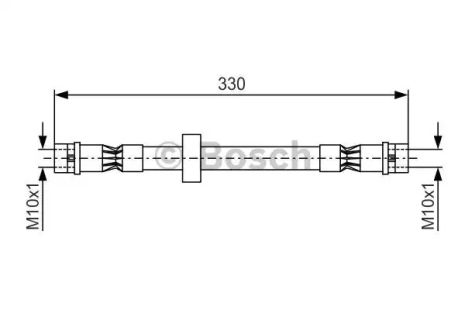 Шланг гальмівний VW PASSAT, BOSCH (1987476410)
