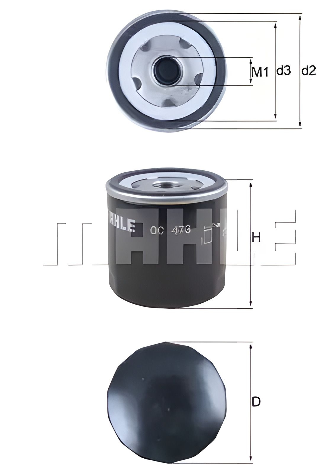 Масляный фильтр INNOCENTI KORAL, FSO 132P, MAHLE/KNECHT (OC473) Масляный фильтр INNOCENTI KORAL, FSO 132P, MAHLE/KNECHT (OC473)