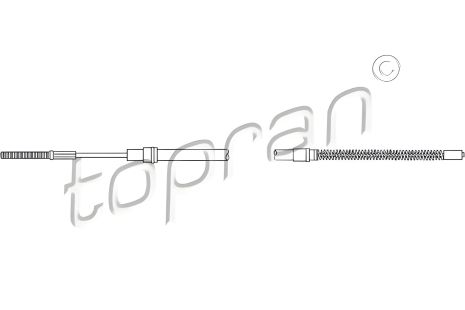 Гальмівний трос VW JETTA, TOPRAN (102833)