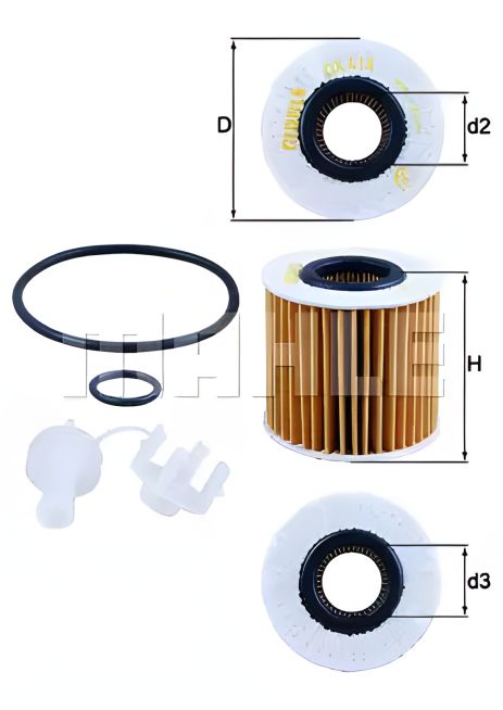 Оливи фільтр LOTUS EXIGE, TOYOTA CAMRY, MAHLE/KNECHT OX414D1