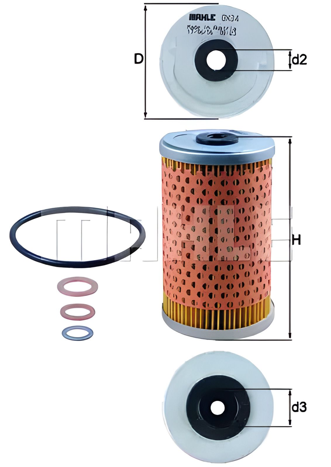 Масляный фильтр для SSANGYONG KORANDO и MERCEDES-BENZ T1/TN, MAHLE/KNECHT (OX34D) Масляный фильтр для SSANGYONG KORANDO и MERCEDES-BENZ T1/TN, MAHLE/KNECHT (OX34D)