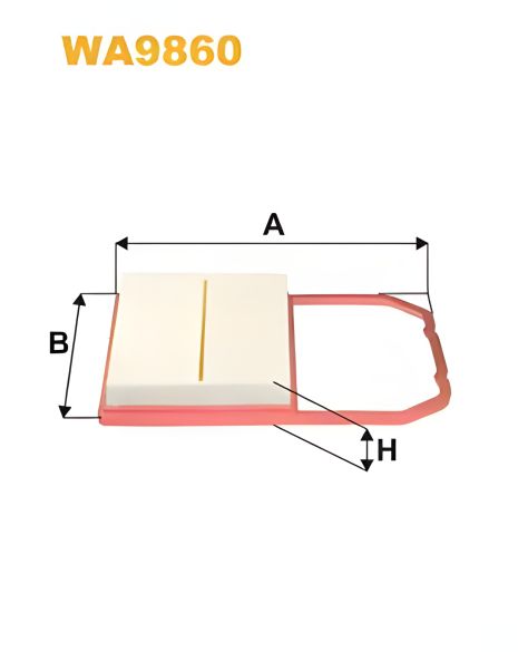 Фильтр воздушный VW POLO, SEAT IBIZA, WIXFILTRON (WA9860)