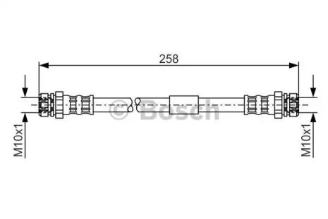 Brake Hose VW Beetle, Bosch (1987481369)