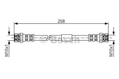 Гальмівний шланг VW BEETLE, BOSCH (1987481369)