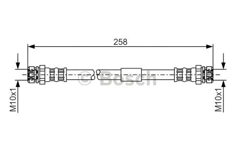 Шланг тормозной VW BEETLE, BOSCH (1987481369)