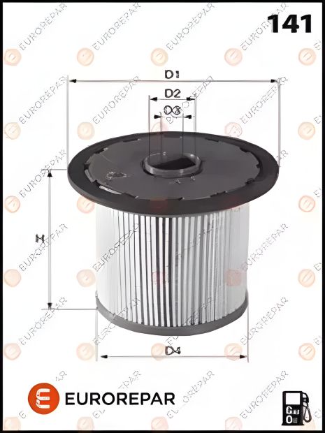 Топливный фильтр для FORD C-MAX, EUROREPAR (E148076)