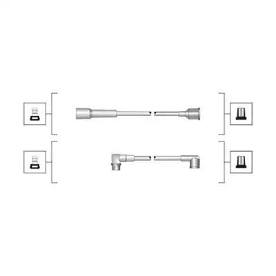 Комплект проводов зажигания VOLVO 340-360, RENAULT TWINGO, MAGNETIMARELLI (941319170067)