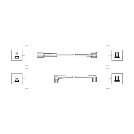 Комплект зажигания проводов для VOLVO 340-360, RENAULT TWINGO, MAGNETIMARELLI (941319170067) Комплект зажигания проводов для VOLVO 340-360, RENAULT TWINGO, MAGNETIMARELLI (941319170067)