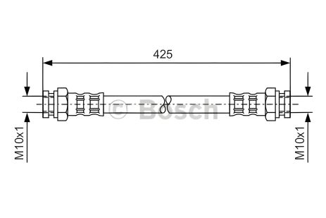 Шланг гальмівний для VW CADDY, SEAT INCA, BOSCH (1987476169)
