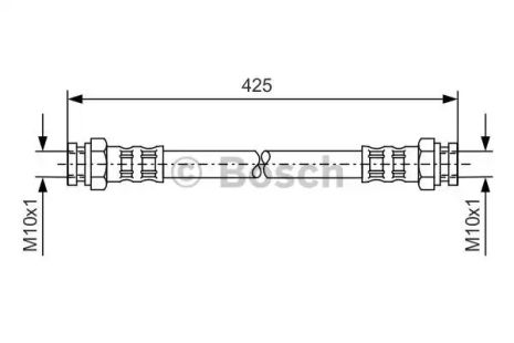 Brake Hose VW Caddy, Seat Inca, Bosch (1987476169)