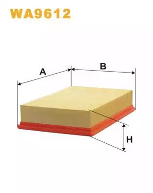 Фільтр повітряний LAND ROVER, WIXFILTRON (WA9612)