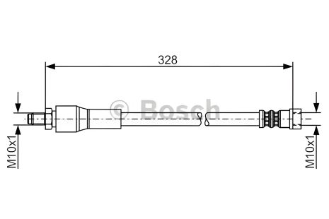 Тормозной шланг MERCEDES-BENZ VITO, BOSCH (1987481001) Тормозной шланг MERCEDES-BENZ VITO, BOSCH (1987481001)
