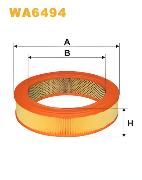 Фильтр воздушный HYUNDAI PONY, MITSUBISHI TREDIA, WIXFILTRON (WA6494)