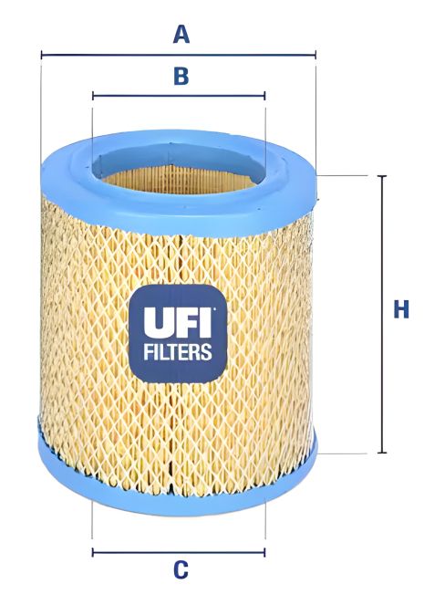 Повітряний фільтр IVECO DAILY, TATA 207, UFI (2788800)