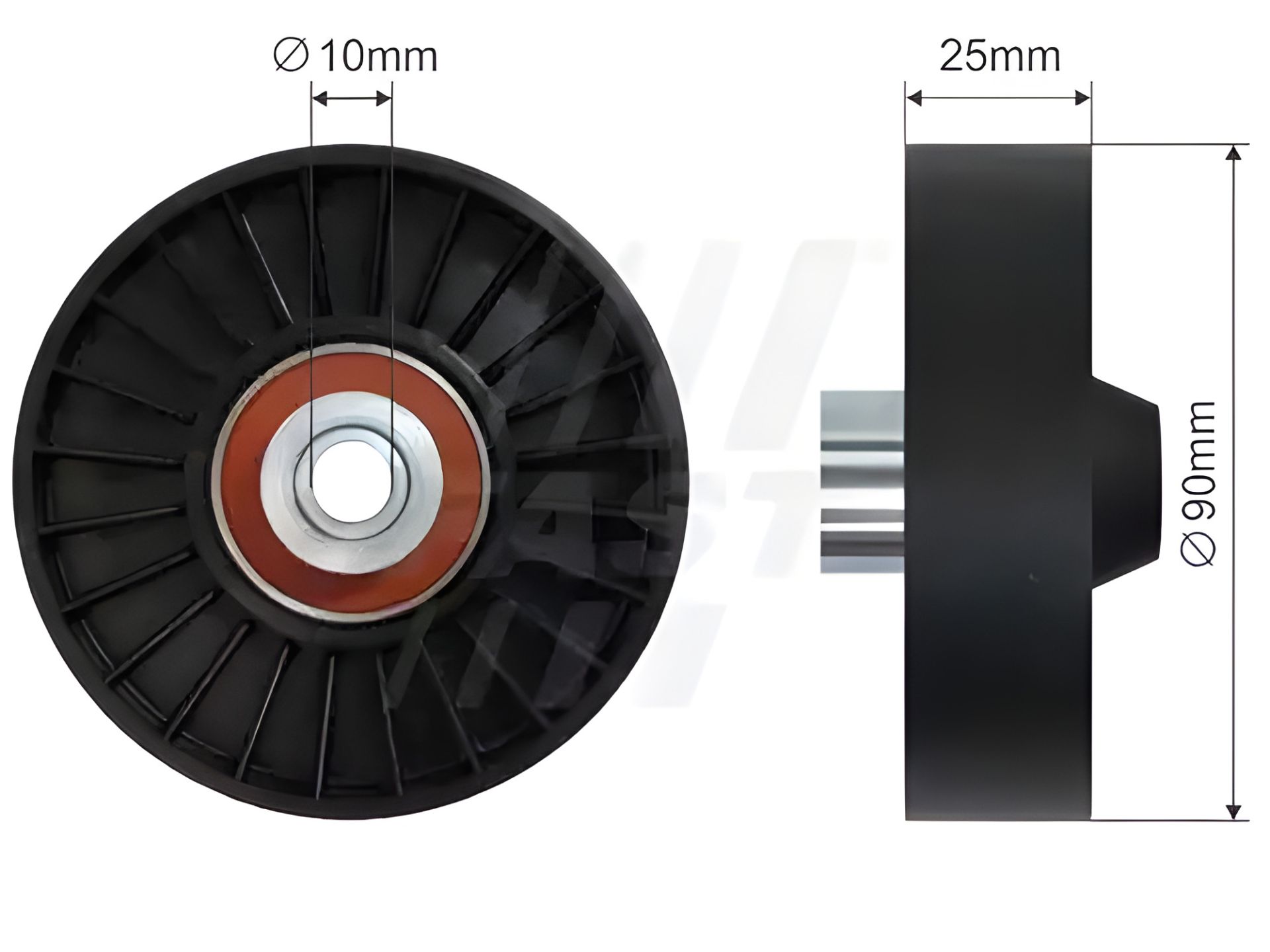 Натяжний ролик поліклінового ременя для IVECO DAILY, FIAT DUCATO, FAST (FT44548) Натяжний ролик поліклінового ременя для IVECO DAILY, FIAT DUCATO, FAST (FT44548)