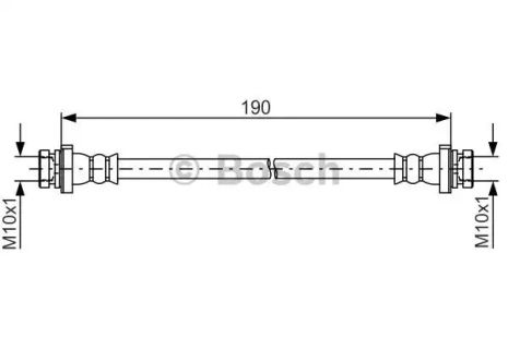Шланг тормозной NISSAN QASHQAI, BOSCH (1987481831)