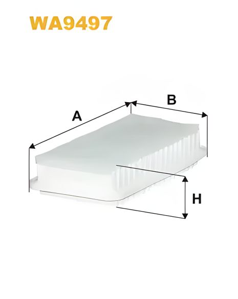 Фильтр воздушный TOYOTA AVENSIS, WIXFILTRON (WA9497)