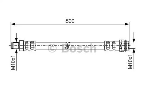 Шланг тормозной MERCEDES-BENZ VARIO, BOSCH (1987476453)