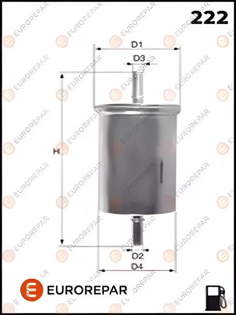 NISSAN NP300, OPEL VIVARO паливний фільтр, EUROREPAR (E145064) NISSAN NP300, OPEL VIVARO паливний фільтр, EUROREPAR (E145064)