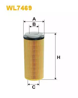 Фільтр масляний BMW 5, WIX FILTERS (WL7469)