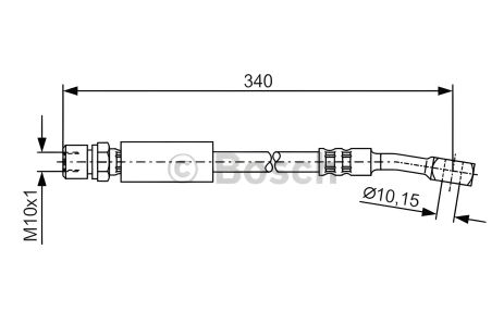 Тормозной шланг ZAZ SENS, DAEWOO LANOS, BOSCH (1987476691)