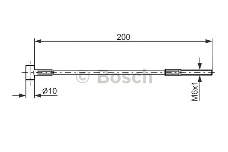 Трос для ручного тормоза NISSAN NOTE, BOSCH (1987477979)