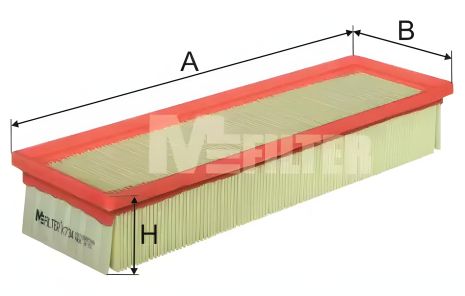 Фільтр повітряний PEUGEOT 207, CITROËN C3, M-FILTER (K734)