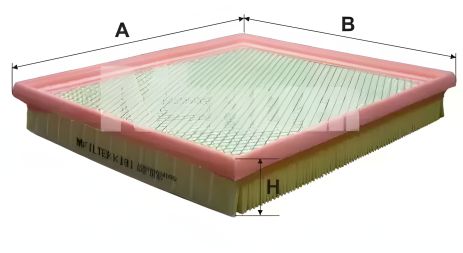 Повітряний фільтр OPEL ASTRA, KADETT OPEL, M-FILTER (K181)