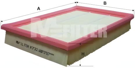 Воздушный фильтр FORD USA, MAZDA 121, M-FILTER (K732) Воздушный фильтр FORD USA, MAZDA 121, M-FILTER (K732)