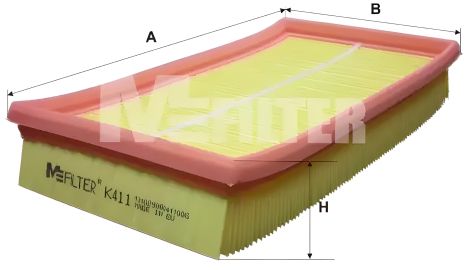 Воздушный фильтр для FORD TRANSIT, M-FILTER (K411)