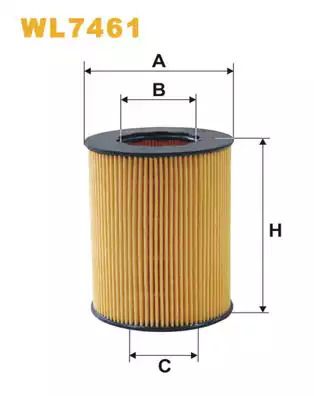 Фільтр масляний LAND ROVER, VOLVO V60, WIXFILTRON (WL7461)
