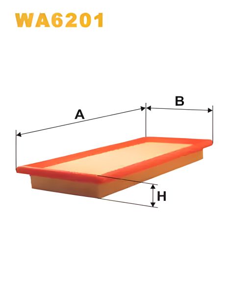 Повітряний фільтр FIAT FIORINO, WIX FILTERS (WA6201)